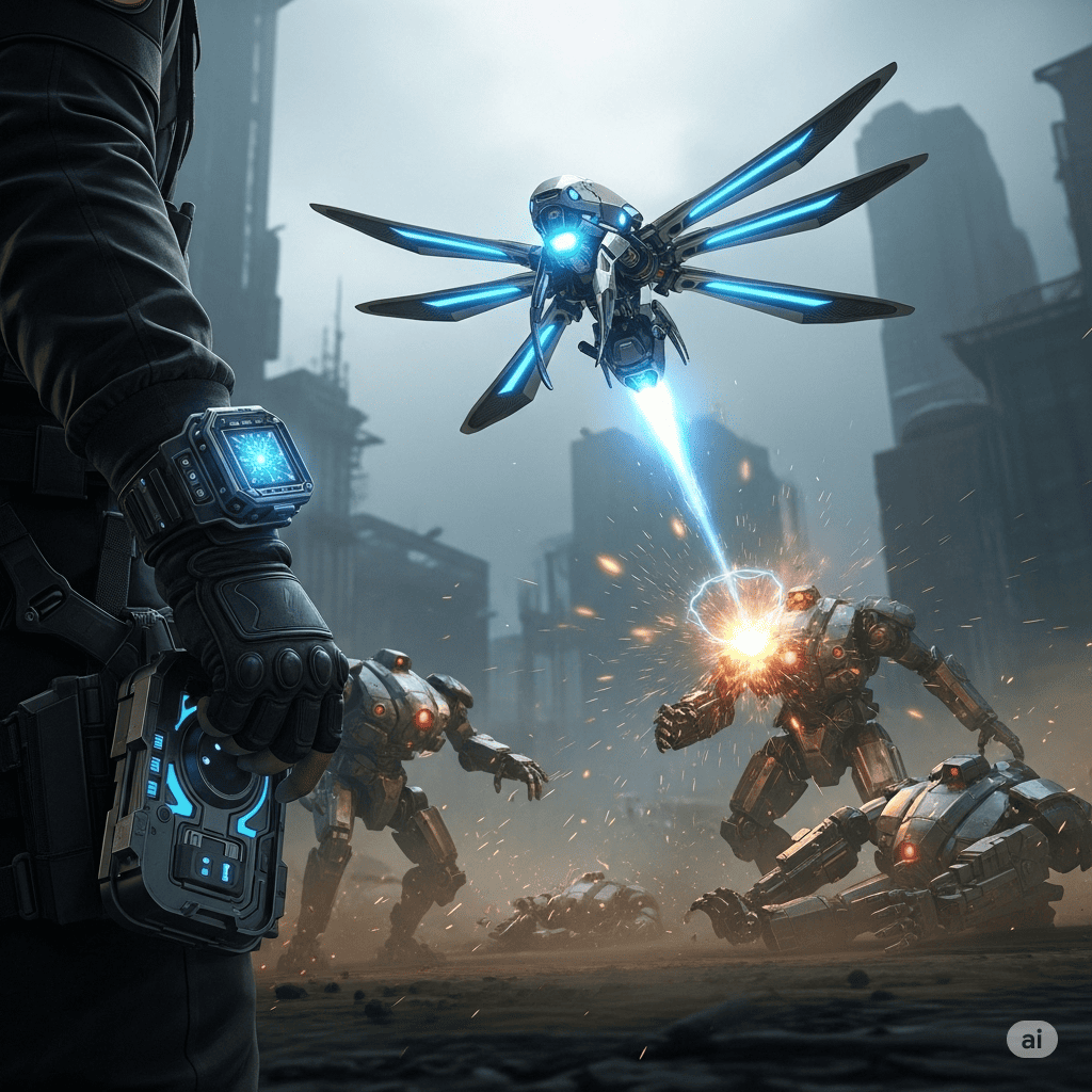 Planet landscape and a sun