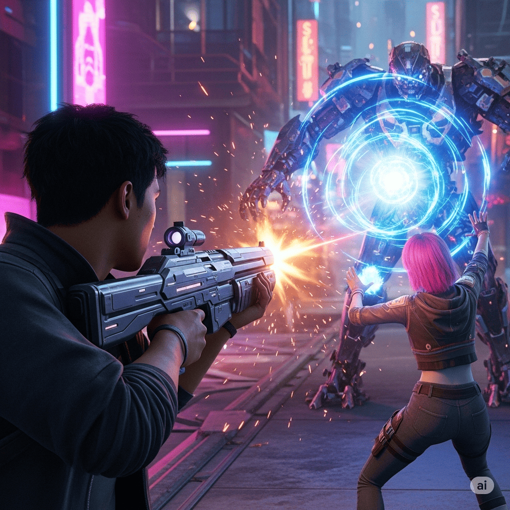 Planet landscape and a sun